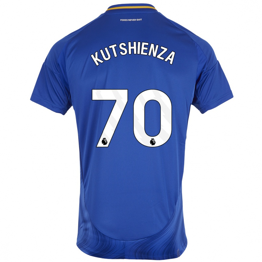 Niño Fútbol Camiseta Jesper Kutshienza #70 Azul Blanco 1ª Equipación 2024/25