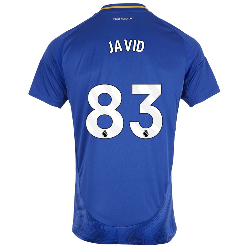 Niño Fútbol Camiseta Abdullah Javid #83 Azul Blanco 1ª Equipación 2024/25