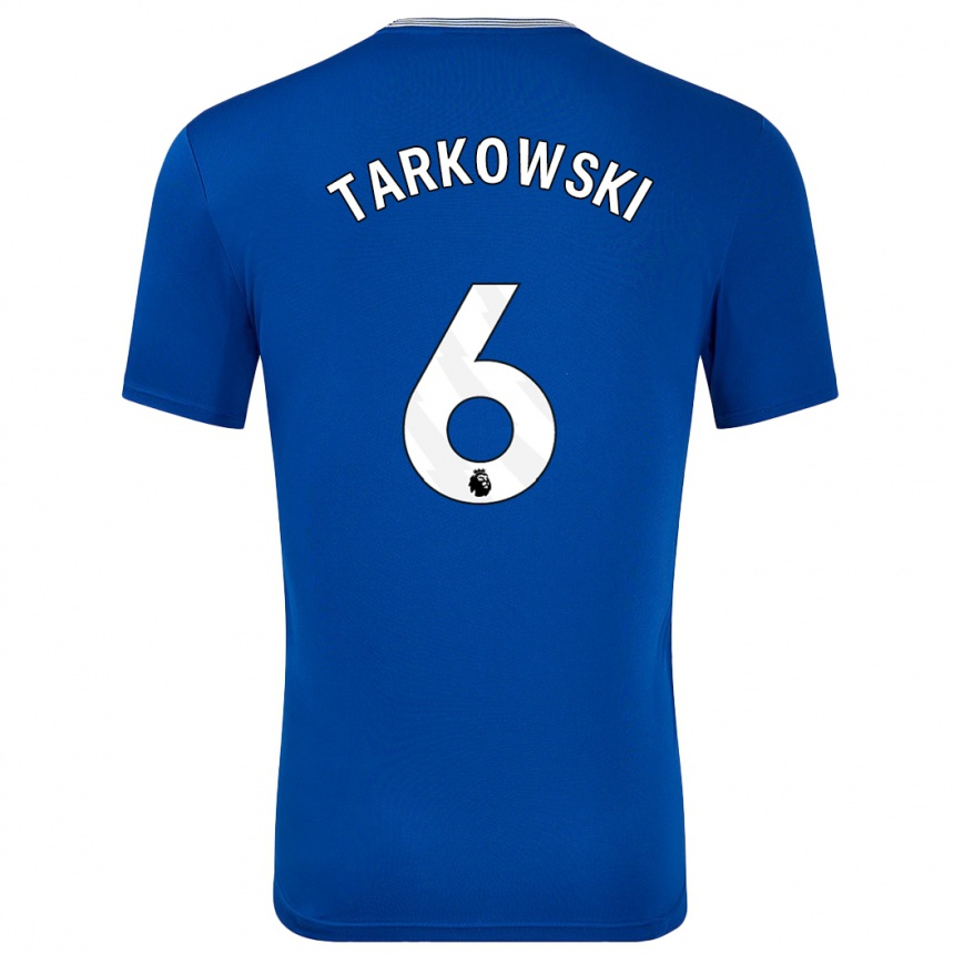 Niño Fútbol Camiseta James Tarkowski #6 Azul Con 1ª Equipación 2024/25