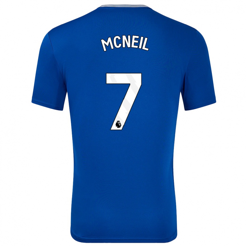 Niño Fútbol Camiseta Dwight Mcneil #7 Azul Con 1ª Equipación 2024/25