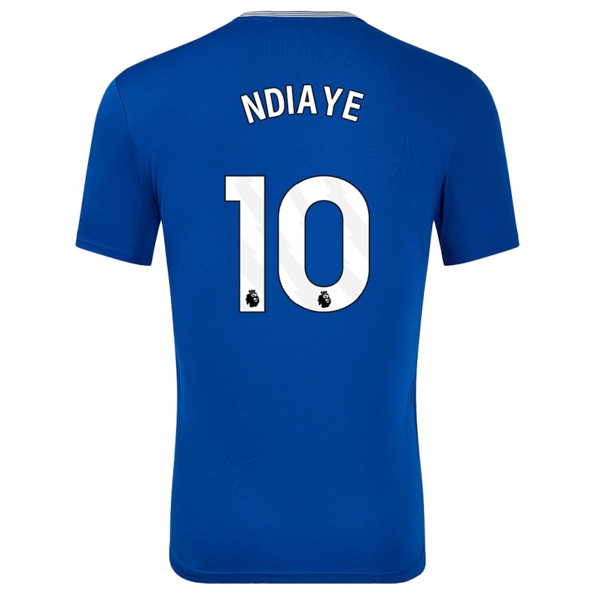 Niño Fútbol Camiseta Iliman Ndiaye #10 Azul Con 1ª Equipación 2024/25