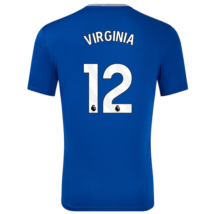 Niño Fútbol Camiseta João Virgínia #12 Azul Con 1ª Equipación 2024/25