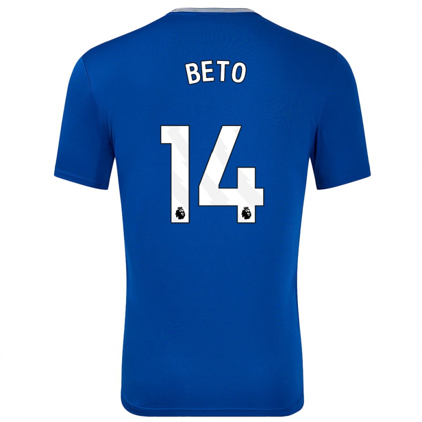 Niño Fútbol Camiseta Beto #14 Azul Con 1ª Equipación 2024/25