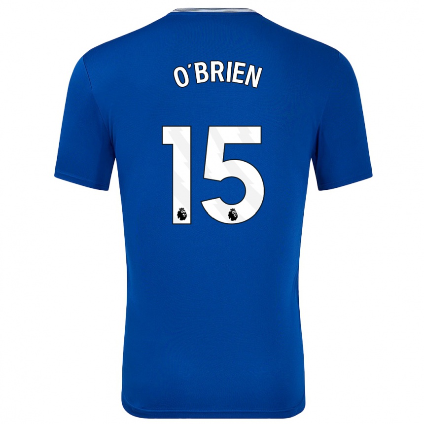 Niño Fútbol Camiseta Jake O'brien #15 Azul Con 1ª Equipación 2024/25