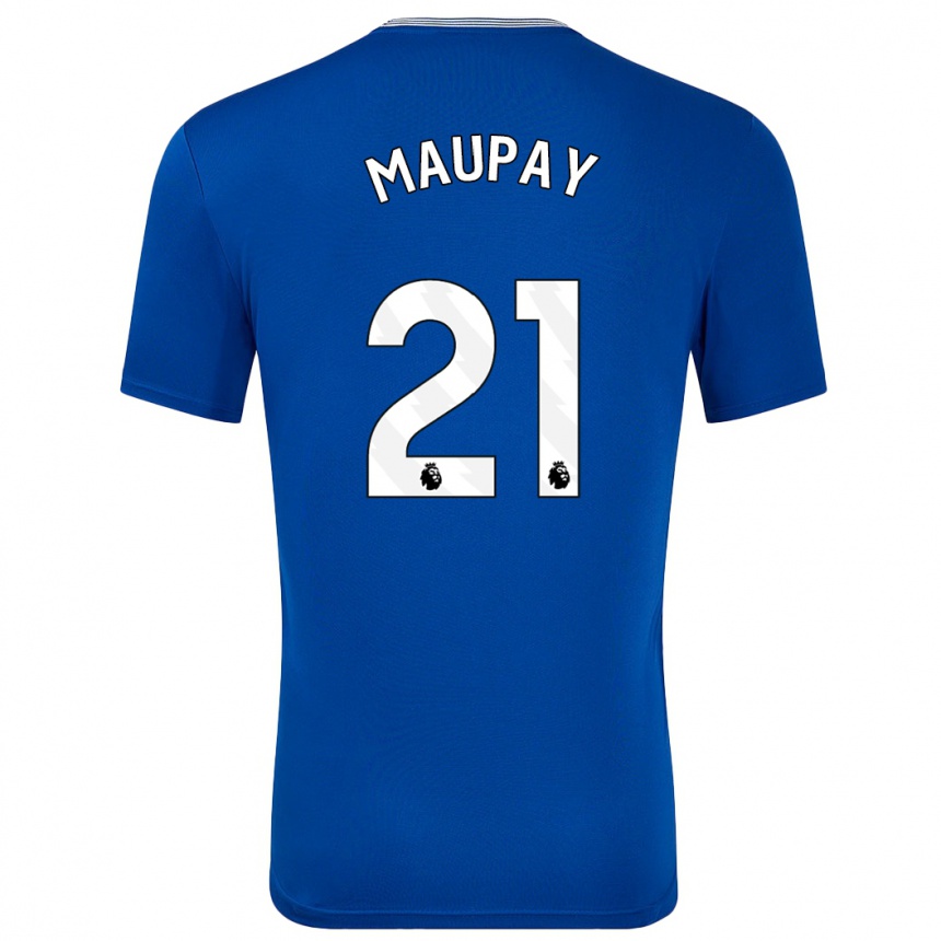 Niño Fútbol Camiseta Neal Maupay #21 Azul Con 1ª Equipación 2024/25