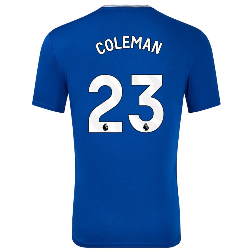 Niño Fútbol Camiseta Seamus Coleman #23 Azul Con 1ª Equipación 2024/25