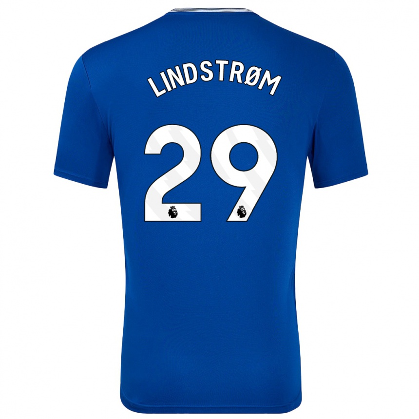 Niño Fútbol Camiseta Jesper Lindstrøm #29 Azul Con 1ª Equipación 2024/25