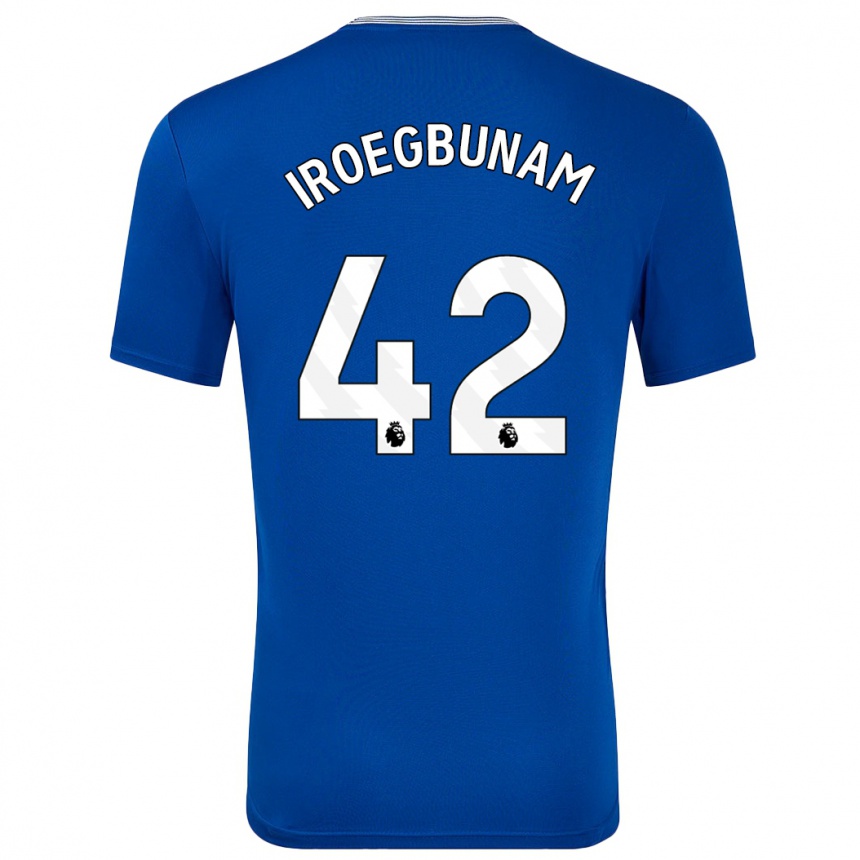 Niño Fútbol Camiseta Tim Iroegbunam #42 Azul Con 1ª Equipación 2024/25