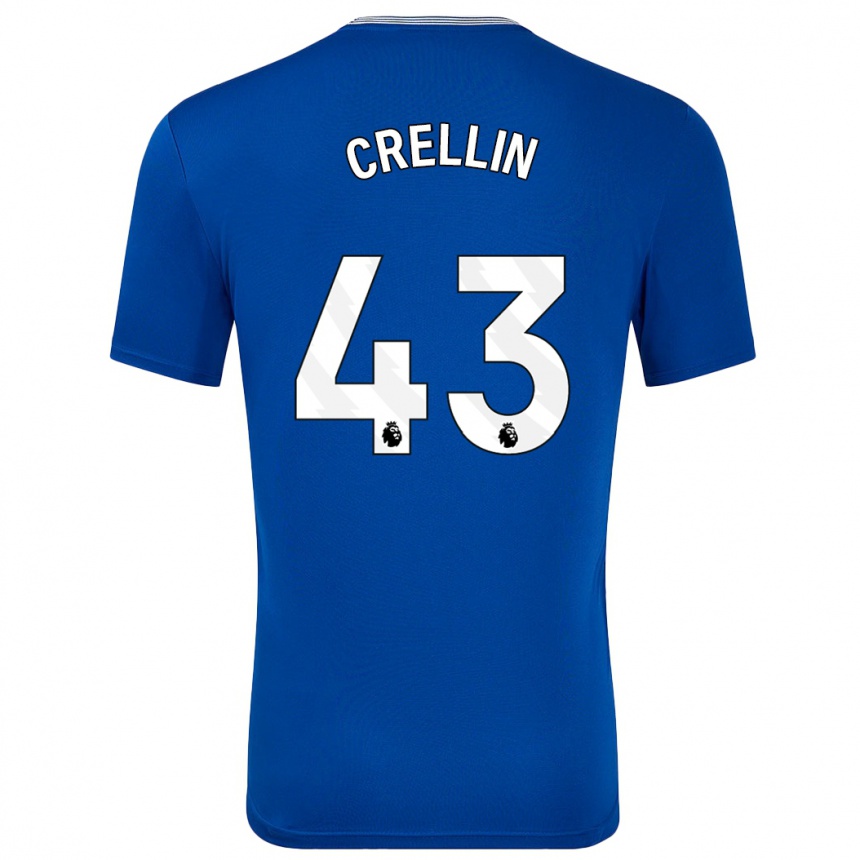 Niño Fútbol Camiseta Billy Crellin #43 Azul Con 1ª Equipación 2024/25