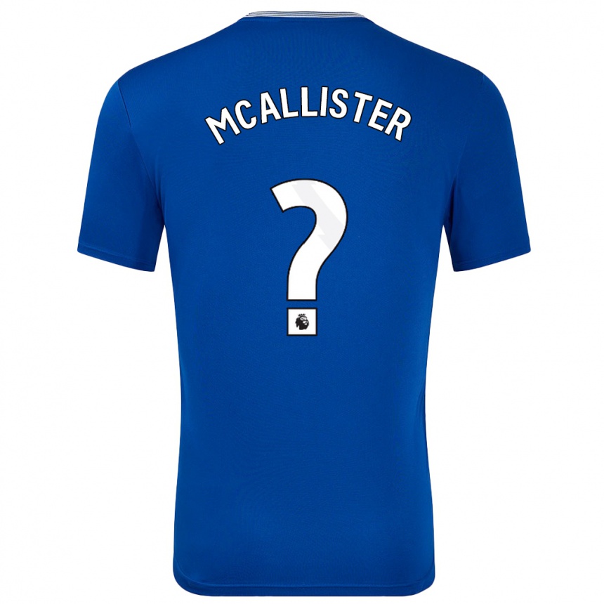 Niño Fútbol Camiseta Sean Mcallister #0 Azul Con 1ª Equipación 2024/25