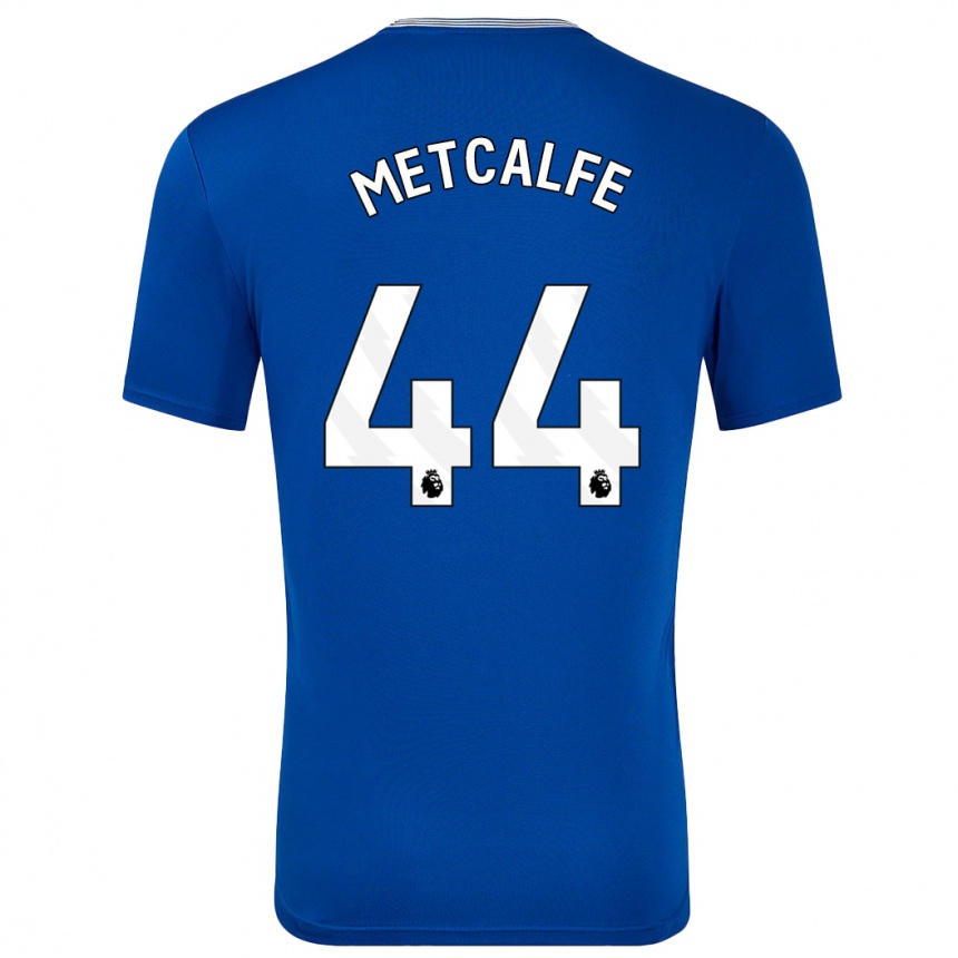 Niño Fútbol Camiseta Jenson Metcalfe #44 Azul Con 1ª Equipación 2024/25