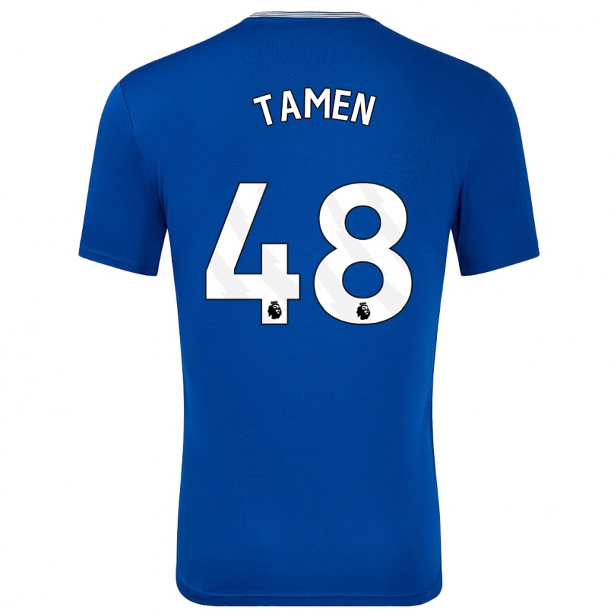 Niño Fútbol Camiseta William Tamen #48 Azul Con 1ª Equipación 2024/25