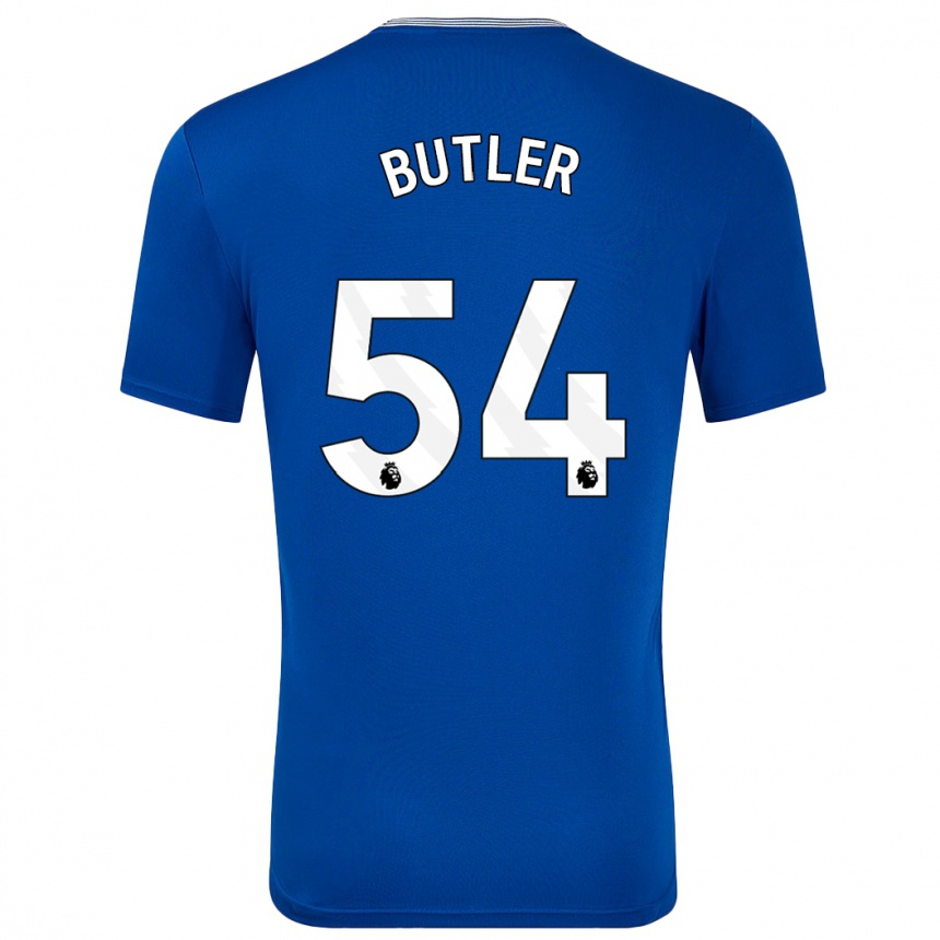 Niño Fútbol Camiseta Jack Butler #54 Azul Con 1ª Equipación 2024/25