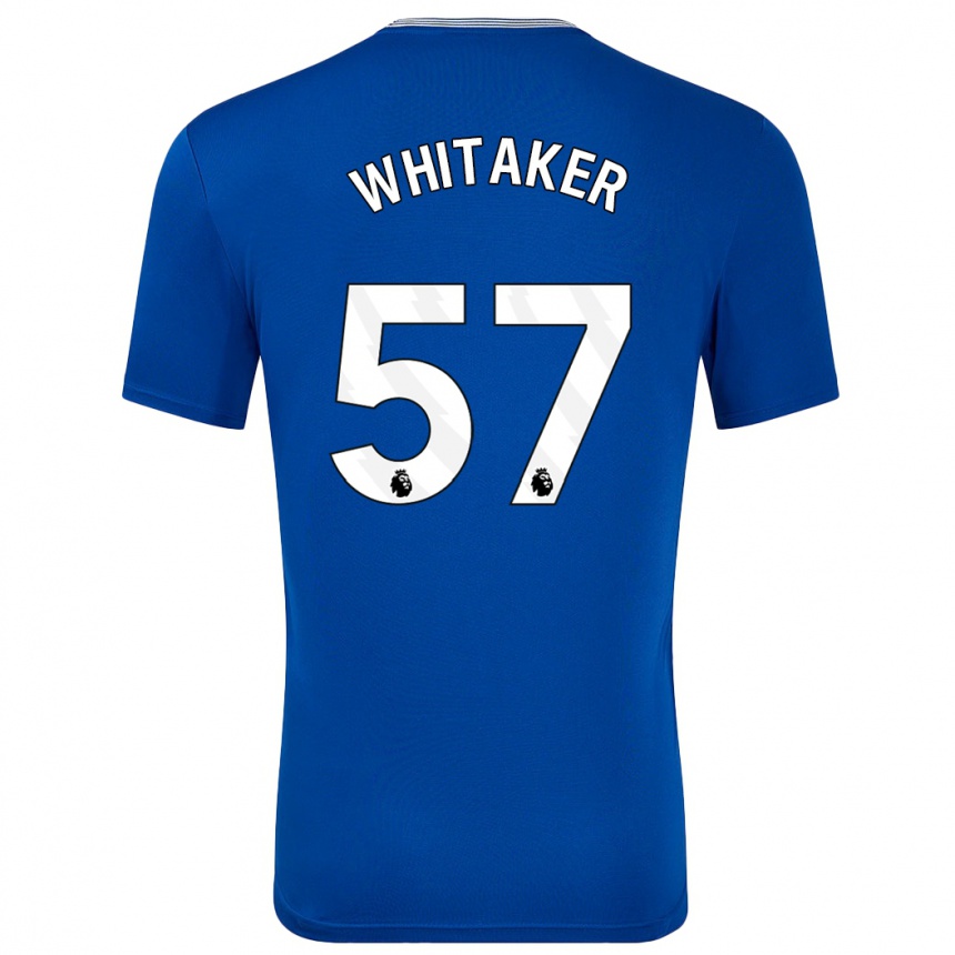 Niño Fútbol Camiseta Charlie Whitaker #57 Azul Con 1ª Equipación 2024/25