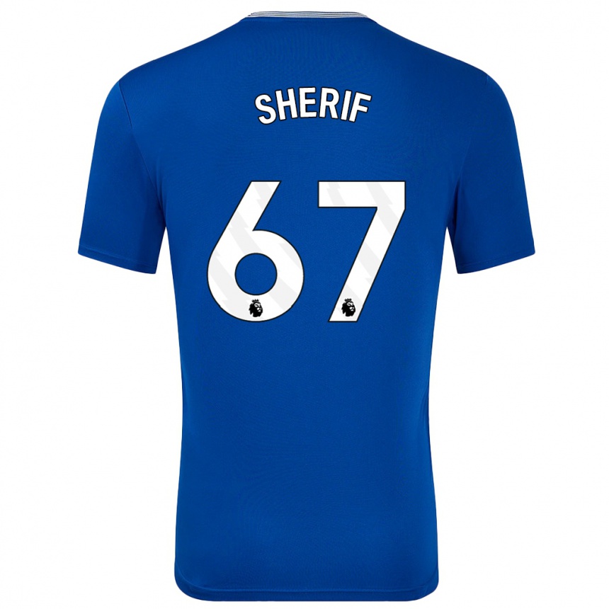 Niño Fútbol Camiseta Martin Sherif #67 Azul Con 1ª Equipación 2024/25