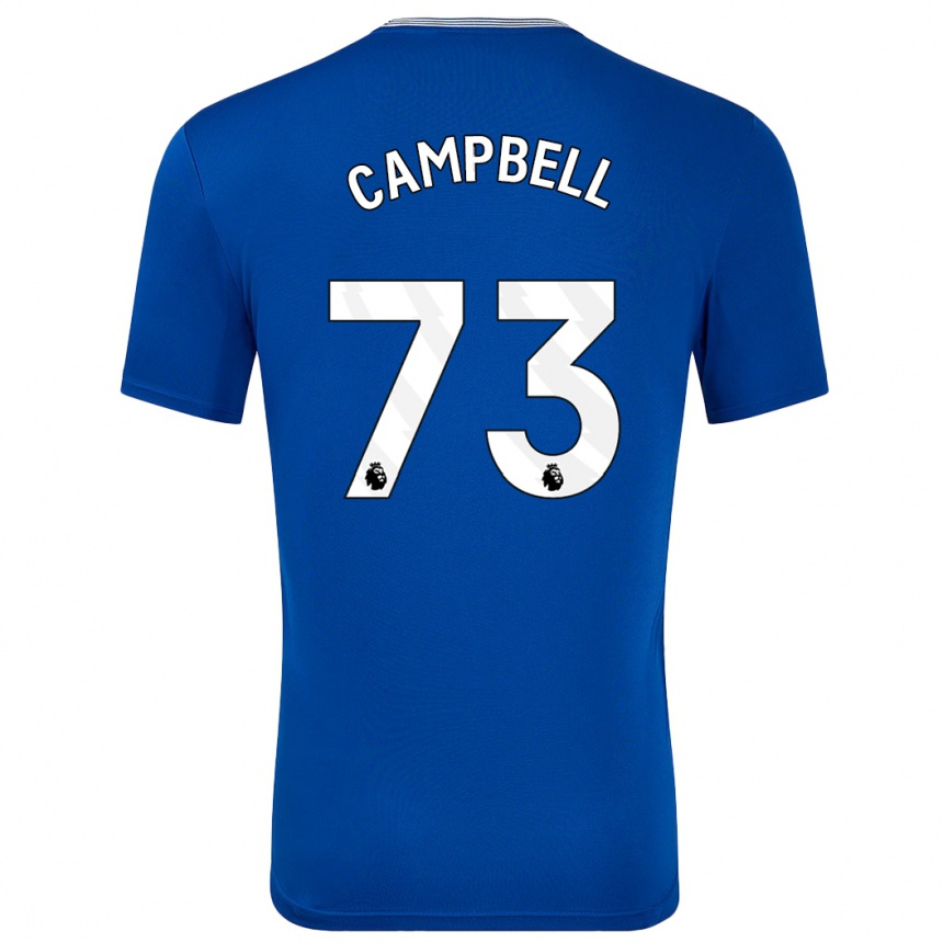 Niño Fútbol Camiseta Elijah Campbell #73 Azul Con 1ª Equipación 2024/25