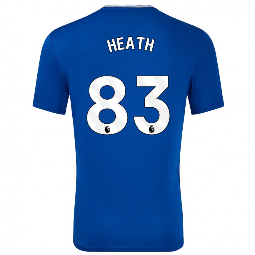 Niño Fútbol Camiseta Isaac Heath #83 Azul Con 1ª Equipación 2024/25