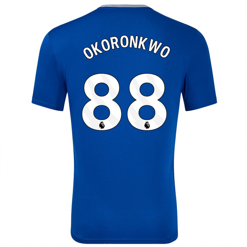 Niño Fútbol Camiseta Francis Okoronkwo #88 Azul Con 1ª Equipación 2024/25