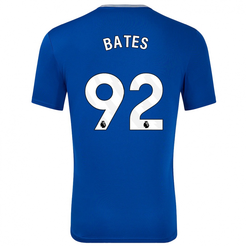 Niño Fútbol Camiseta Callum Bates #92 Azul Con 1ª Equipación 2024/25