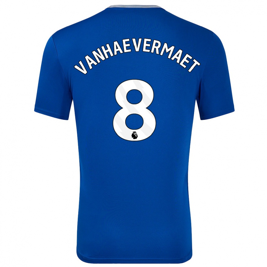 Niño Fútbol Camiseta Justine Vanhaevermaet #8 Azul Con 1ª Equipación 2024/25