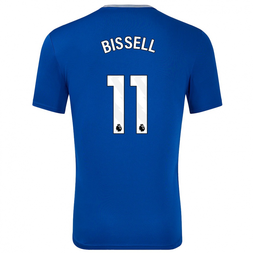 Niño Fútbol Camiseta Emma Bissell #11 Azul Con 1ª Equipación 2024/25