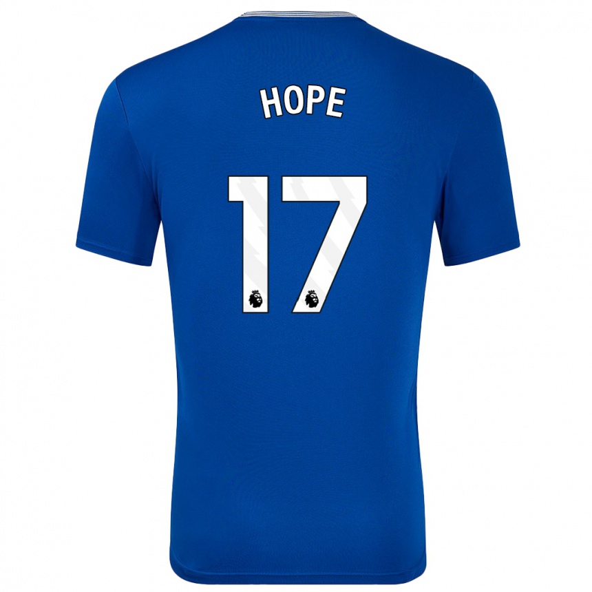 Niño Fútbol Camiseta Lucy Hope #17 Azul Con 1ª Equipación 2024/25