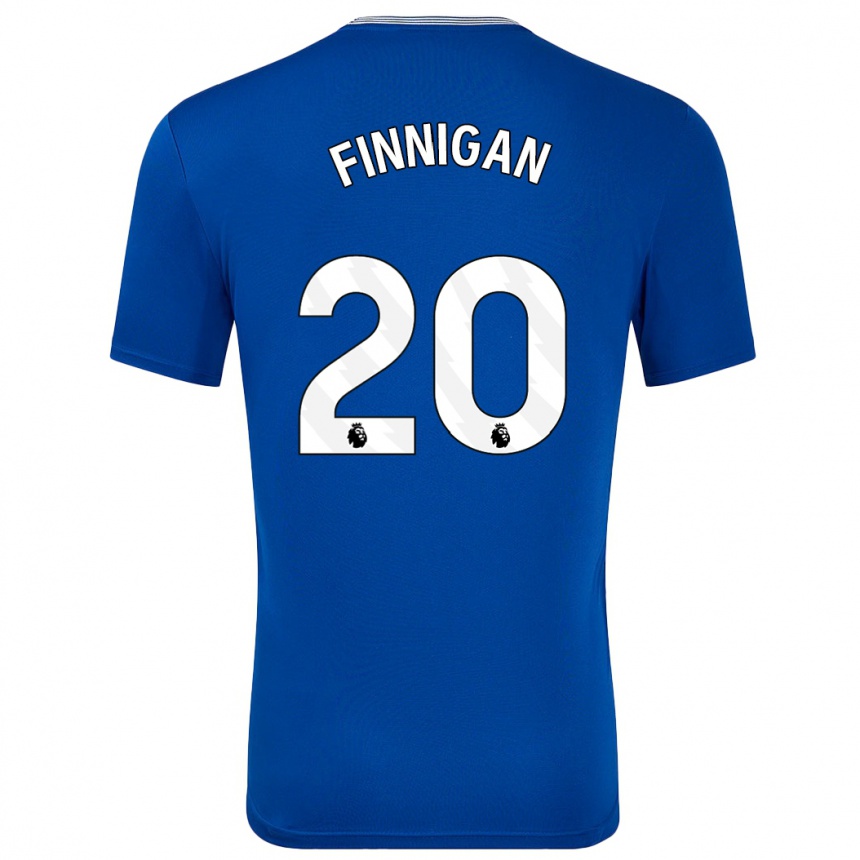 Niño Fútbol Camiseta Megan Finnigan #20 Azul Con 1ª Equipación 2024/25