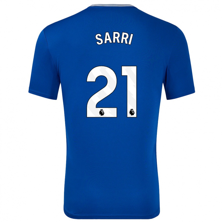 Niño Fútbol Camiseta Veatriki Sarri #21 Azul Con 1ª Equipación 2024/25