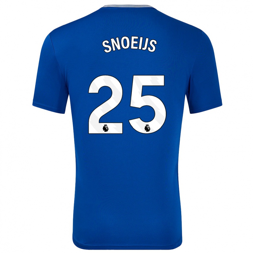 Niño Fútbol Camiseta Katja Snoeijs #25 Azul Con 1ª Equipación 2024/25