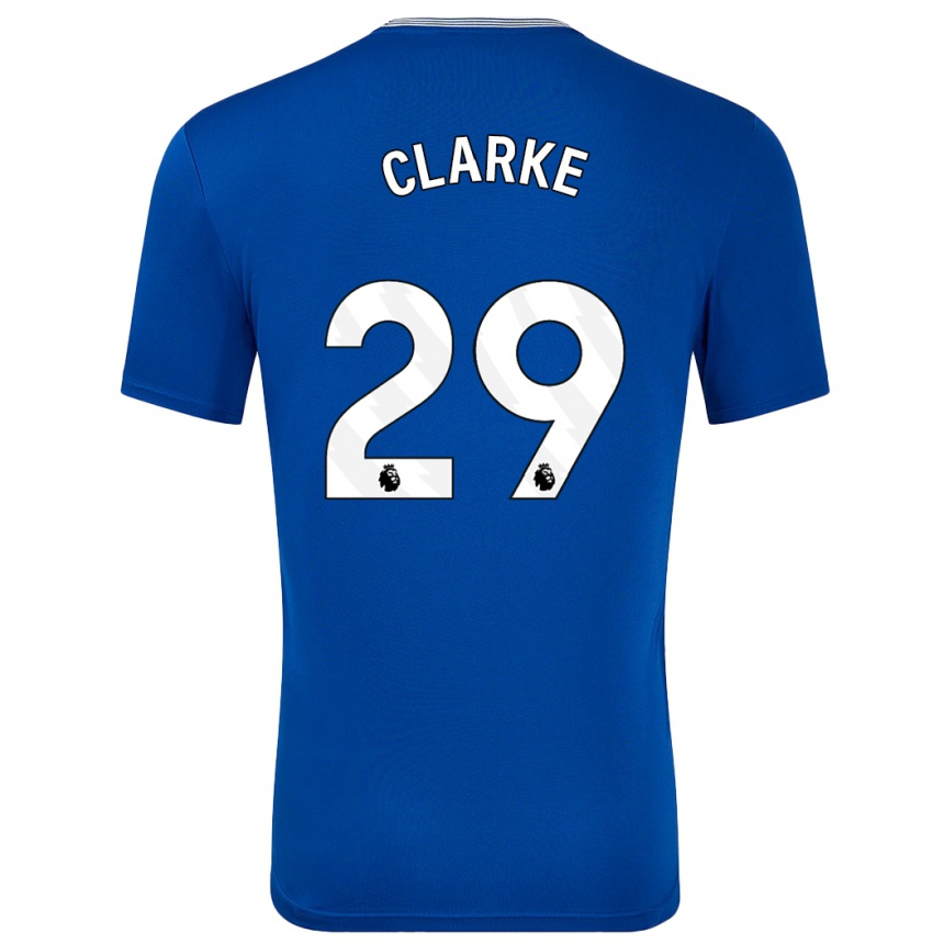 Niño Fútbol Camiseta Abbey Clarke #29 Azul Con 1ª Equipación 2024/25