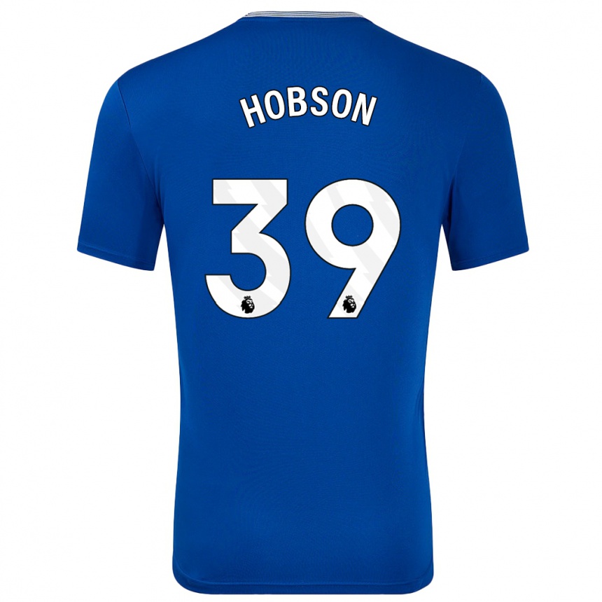 Niño Fútbol Camiseta Issy Hobson #39 Azul Con 1ª Equipación 2024/25