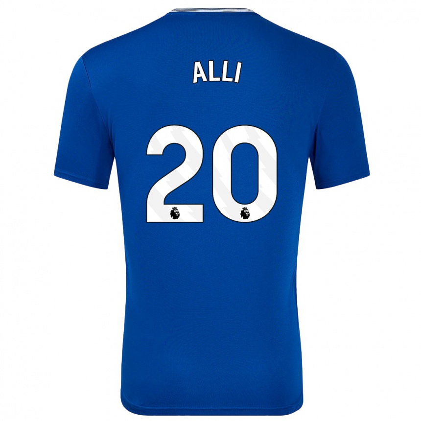 Niño Fútbol Camiseta Dele Alli #20 Azul Con 1ª Equipación 2024/25