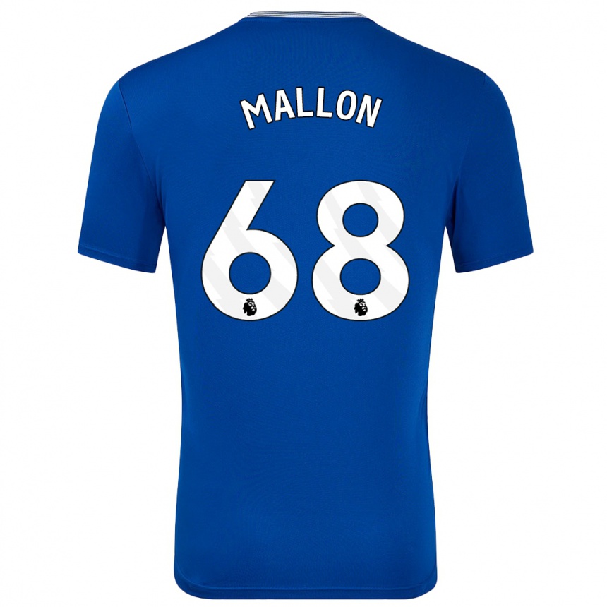 Niño Fútbol Camiseta Mathew Mallon #68 Azul Con 1ª Equipación 2024/25