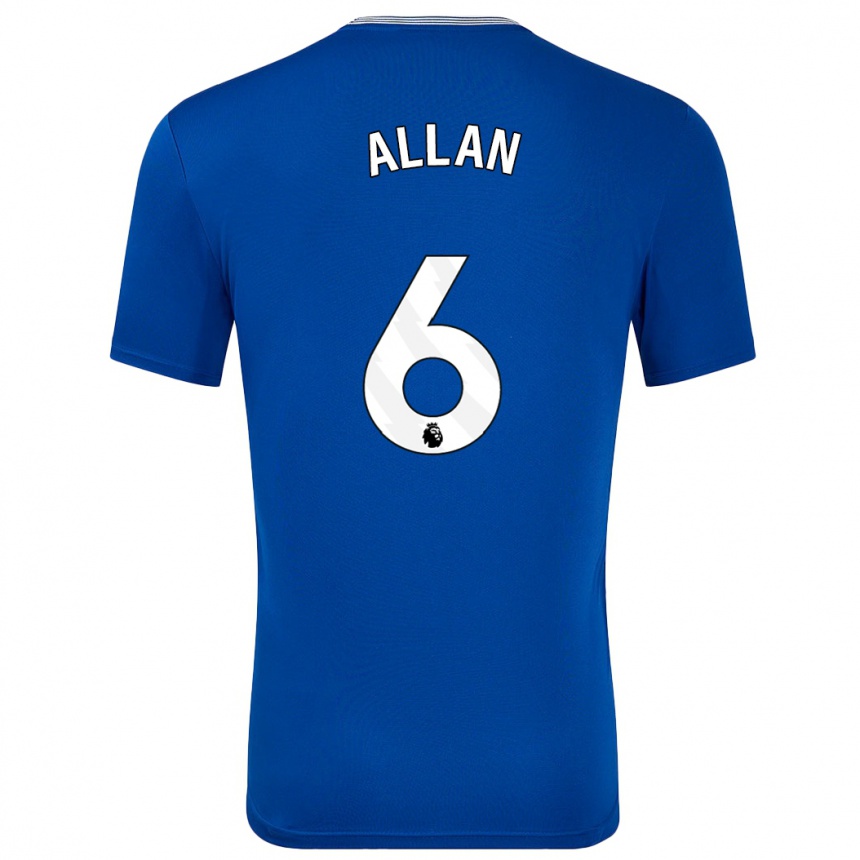 Niño Fútbol Camiseta Allan #6 Azul Con 1ª Equipación 2024/25