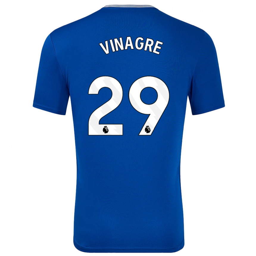 Niño Fútbol Camiseta Ruben Vinagre #29 Azul Con 1ª Equipación 2024/25