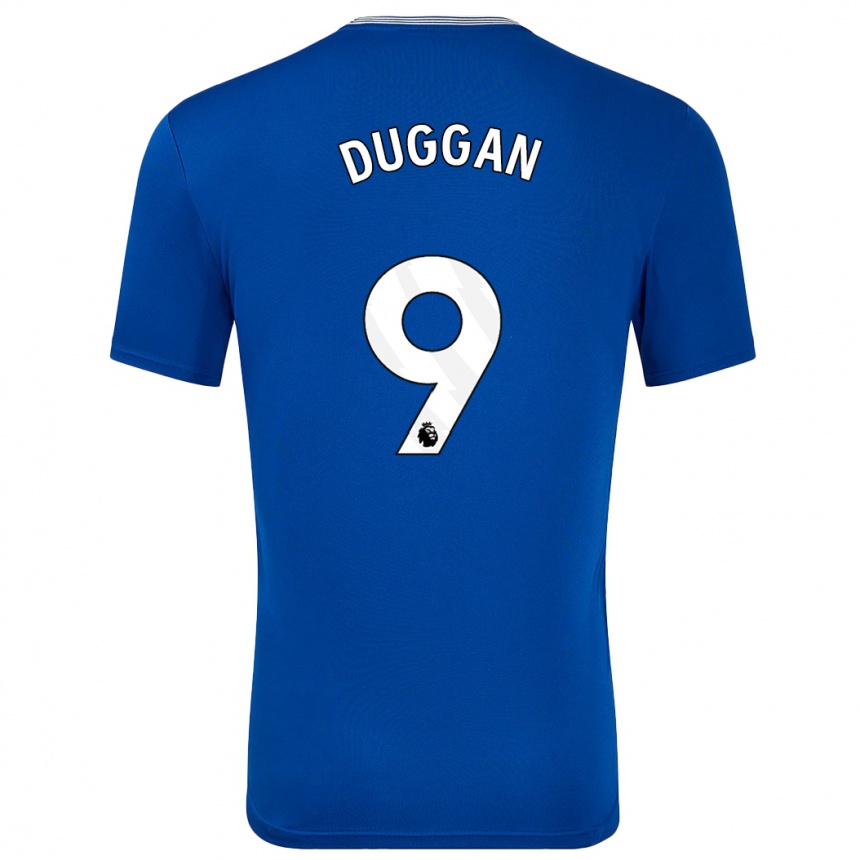 Niño Fútbol Camiseta Toni Duggan #9 Azul Con 1ª Equipación 2024/25