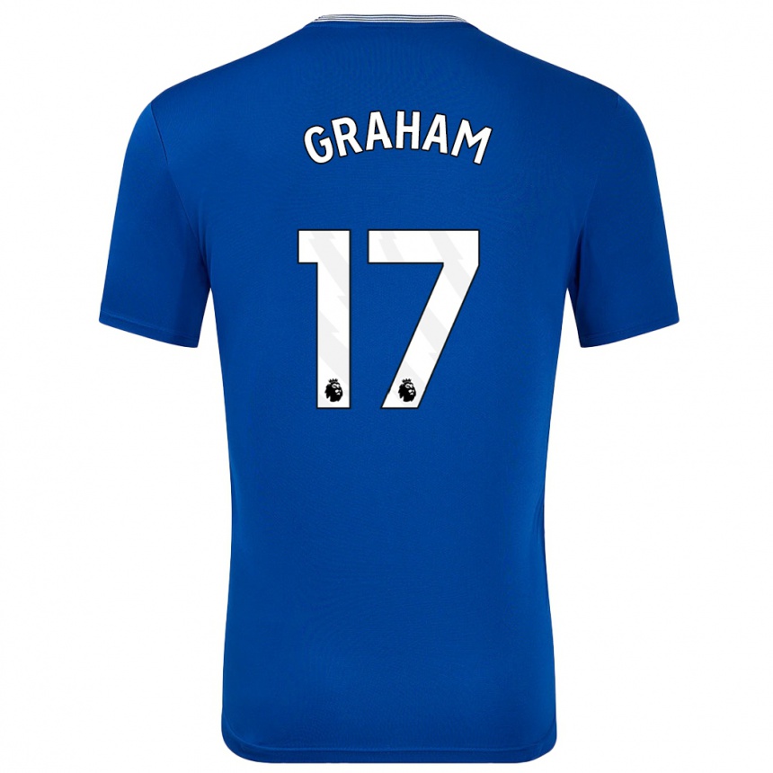 Niño Fútbol Camiseta Lucy Graham #17 Azul Con 1ª Equipación 2024/25