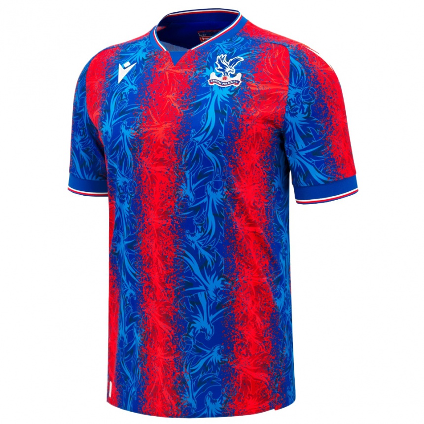 Niño Fútbol Camiseta Luka Milivojevic #4 Rayas Rojas Y Azules 1ª Equipación 2024/25