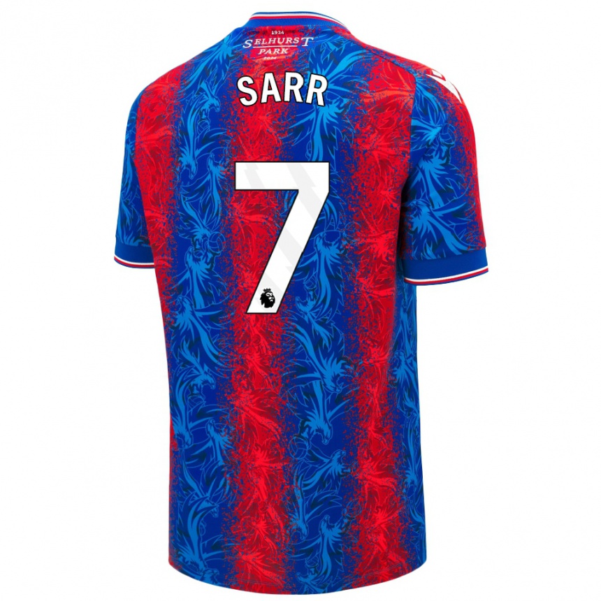 Niño Fútbol Camiseta Ismaïla Sarr #7 Rayas Rojas Y Azules 1ª Equipación 2024/25