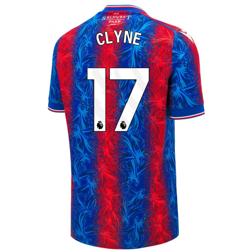 Niño Fútbol Camiseta Nathaniel Clyne #17 Rayas Rojas Y Azules 1ª Equipación 2024/25