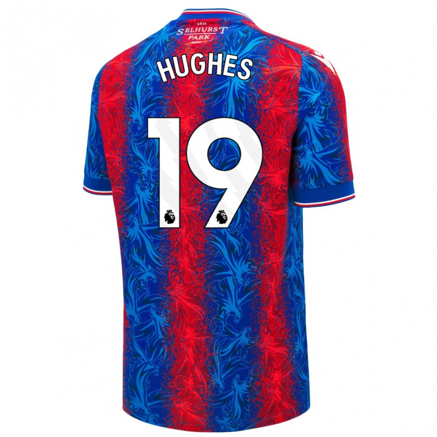 Niño Fútbol Camiseta Will Hughes #19 Rayas Rojas Y Azules 1ª Equipación 2024/25