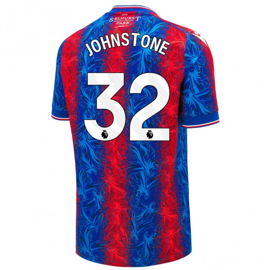 Niño Fútbol Camiseta Sam Johnstone #32 Rayas Rojas Y Azules 1ª Equipación 2024/25