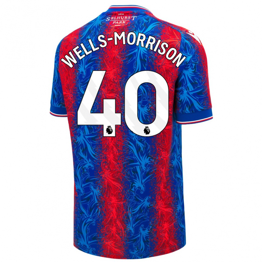 Niño Fútbol Camiseta Jack Wells-Morrison #40 Rayas Rojas Y Azules 1ª Equipación 2024/25