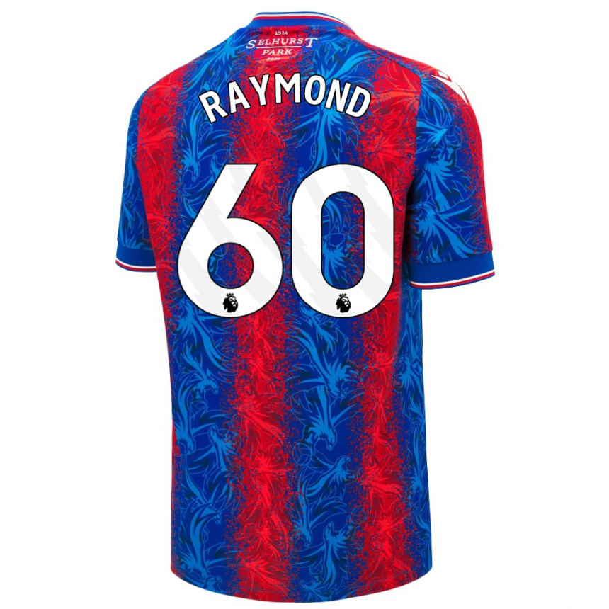 Niño Fútbol Camiseta Jadan Raymond #60 Rayas Rojas Y Azules 1ª Equipación 2024/25