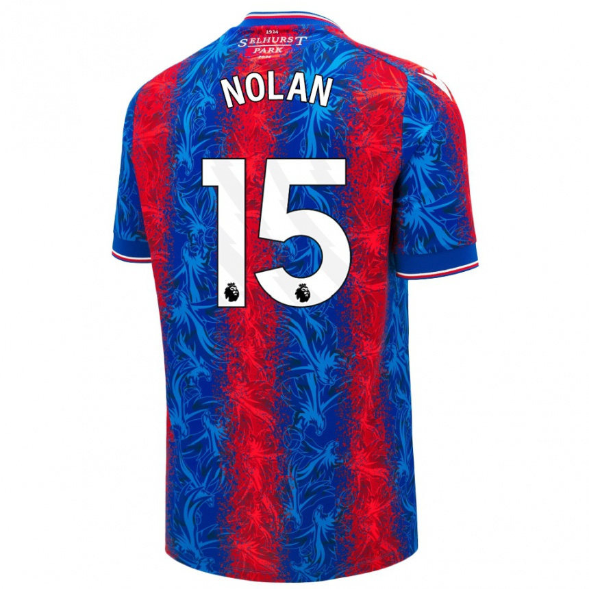 Niño Fútbol Camiseta Hayley Nolan #15 Rayas Rojas Y Azules 1ª Equipación 2024/25