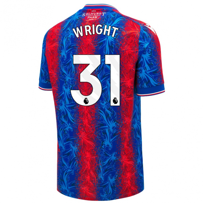 Niño Fútbol Camiseta Annis-Clara Wright #31 Rayas Rojas Y Azules 1ª Equipación 2024/25