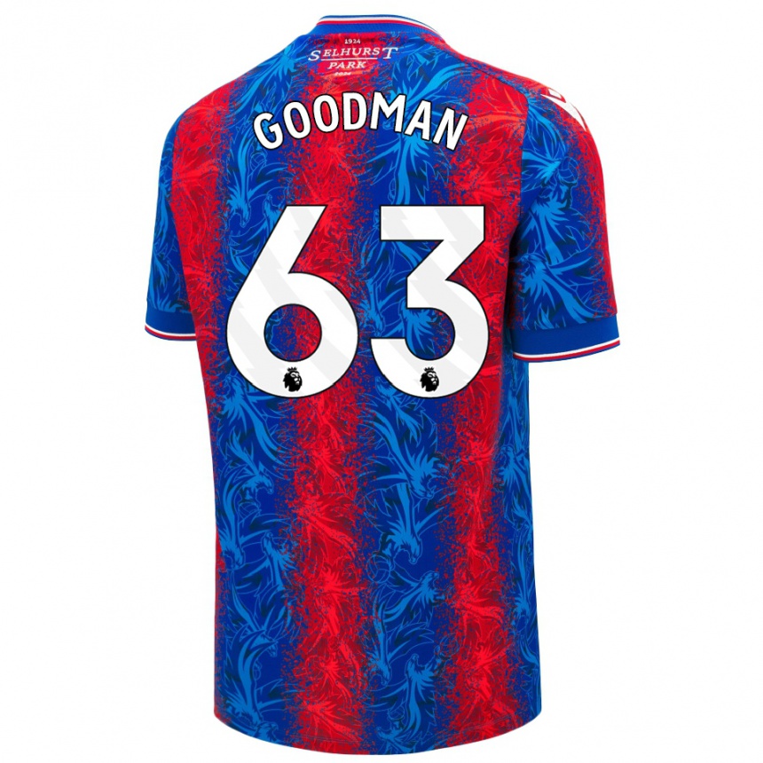 Niño Fútbol Camiseta Owen Goodman #63 Rayas Rojas Y Azules 1ª Equipación 2024/25