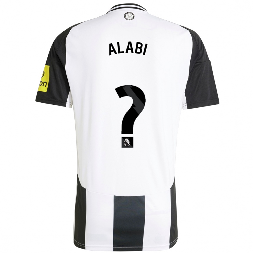 Niño Fútbol Camiseta Sam Alabi #0 Blanco Negro 1ª Equipación 2024/25