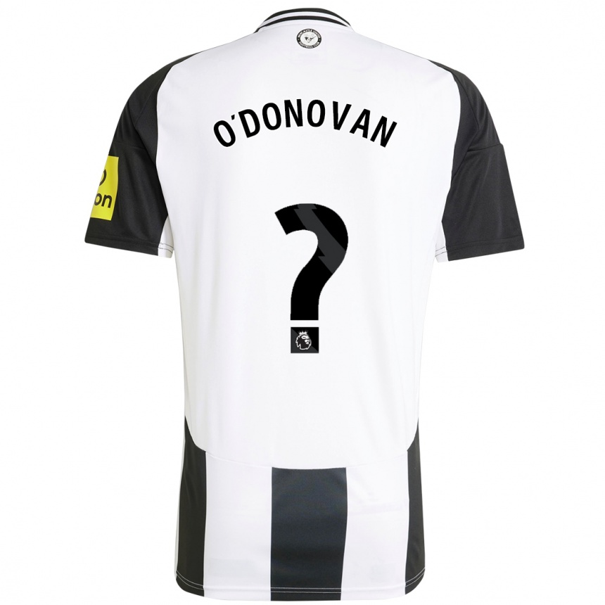 Niño Fútbol Camiseta Alex O'donovan #0 Blanco Negro 1ª Equipación 2024/25