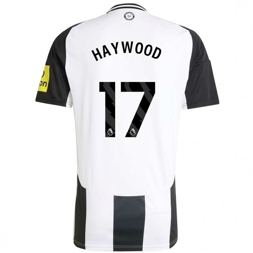 Niño Fútbol Camiseta Sophie Haywood #17 Blanco Negro 1ª Equipación 2024/25